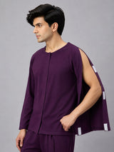 HAXOR Men's Adaptive Cotton Velcro Tear Away T-Shirt | Full Sleeve Post Surgery Recovery & Hospital Wear