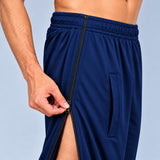 HAXOR men's tear away pants close-up showing side zipper and deep pocket