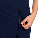 HAXOR Women's Jumpsuit for Dementia & Alzheimer's Care – Back Zipper Anti-Strip One-Piece, Easy Dressing Sleepwear for Seniors & Disabled