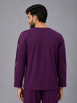 Back View of HAXOR Men's Adaptive Recovery Full Sleeve Velcro T-Shirt