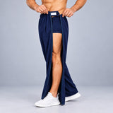 HAXOR men's tear away pants fully opened with Velcro waist closure