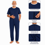 HAXOR Men's Navy Blue Jumpsuit with Front Urination Zip and Full Back Zip