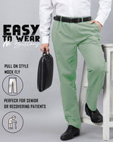 Haxor Men's Elastic Waist Pants for Seniors - Adaptive Men's Pants for Elderly | Elastic Waist Pants for Men