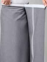 HAXOR Grey Velcro Dhoti - adjustable Velcro closure detail
