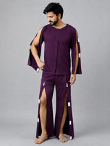 HAXOR Men's Post Surgery Recovery Velcro T-Shirt & Trouser Set