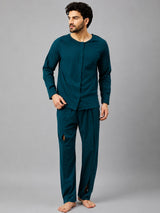 HAXOR Men's Adaptive Cotton Velcro Tear Away Recovery Set | Post Surgery Hospital & Medical Access Wear