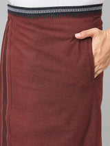HAXOR Kaavi Cotton Dhoti - side pocket and waistband detail