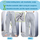 Catheter Leg Bag Pants for Men & Women | Double Zipper Pockets for 2000ml Urine Drainage Bags | Adaptive Medical Wear for Seniors & Patients