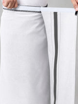 HAXOR White Velcro Dhoti - adjustable Velcro closure detail