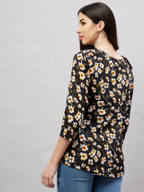 long sleeve open back top