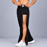 HAXOR men's tear away pants with full-open side zippers and Velcro waist closure for easy dressing