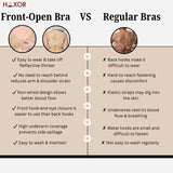 HAXOR DignityWear™ Front-Open Bra Beige | No More Back-Hook Struggle | Easy To Wear