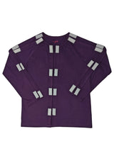 HAXOR Post Surgery Recovery Velcro Open Tearaway Full Sleeve Purple Premium Cotton T-Shirt for Quick Access for Post-Op Care