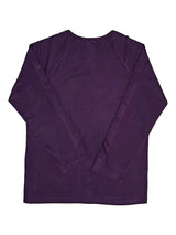 HAXOR Post Surgery Recovery Velcro Open Tearaway Full Sleeve Purple Premium Cotton T-Shirt for Quick Access for Post-Op Care