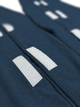 HAXOR Post Surgery Recovery Velcro Open Tearaway Full Sleeve Grey Premium Cotton T-Shirt for Quick Access for Post-Op Care