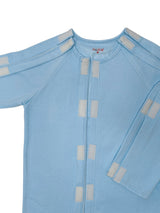 HAXOR Post Surgery Recovery Velcro Open Tearaway Full Sleeve Sky Premium Fleece T-Shirt and Trouser Set for Quick Access for Post-Op Care