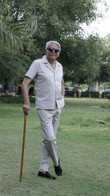 Men Co-Ords Suit Set Cream Lvory