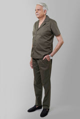 Senior Men Co-Ords Suit Set Olive