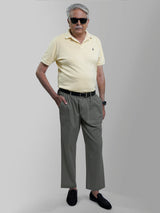 Haxor Men's Green Elastic Waist Pants for Seniors - Adaptive Men's Pants for Elderly | Elastic Waist Pants for Men