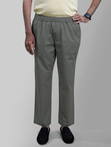 Haxor Men's Green Elastic Waist Pants for Seniors - Adaptive Men's Pants for Elderly | Elastic Waist Pants for Men