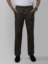 Velcro Fly Olive Trouser for men