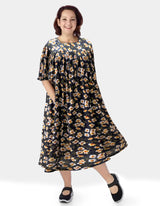 Women's Self Dressing Duster House Dress / Post Surgery Gown / Hospital Gown