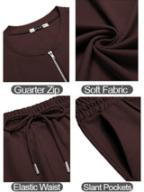 Haxor Men Brown Adaptive Viscose Henley Neck Half Sleeve T-shirt and Short Set