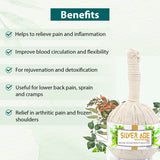 Silverage Combo Ayurvedic Oil for Joint Pain Relief with Massage Potli (Free Pair of Knee Support S to XL)