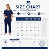 HAXOR Women's Jumpsuit for Dementia & Alzheimer's Care – Back Zipper Anti-Strip One-Piece, Easy Dressing Sleepwear for Seniors & Disabled