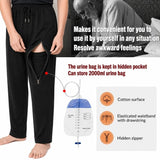 HAXOR Catheter Leg Bag Pants for Men & Women | 2000ml Urine Drainage Bag Holder for Seniors & Patients