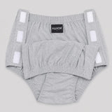 HAXOR Women's Post Surgery Adaptive Velcro Underwear in Grey with side opening design made from 100% cotton