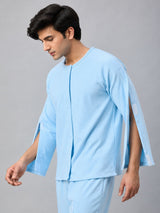 HAXOR men's adaptive fleece T-shirt sleeve Velcro opening detail