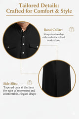 Premium Thermal Pathani Kurta & Pajama Set With Soft Fleece Lining