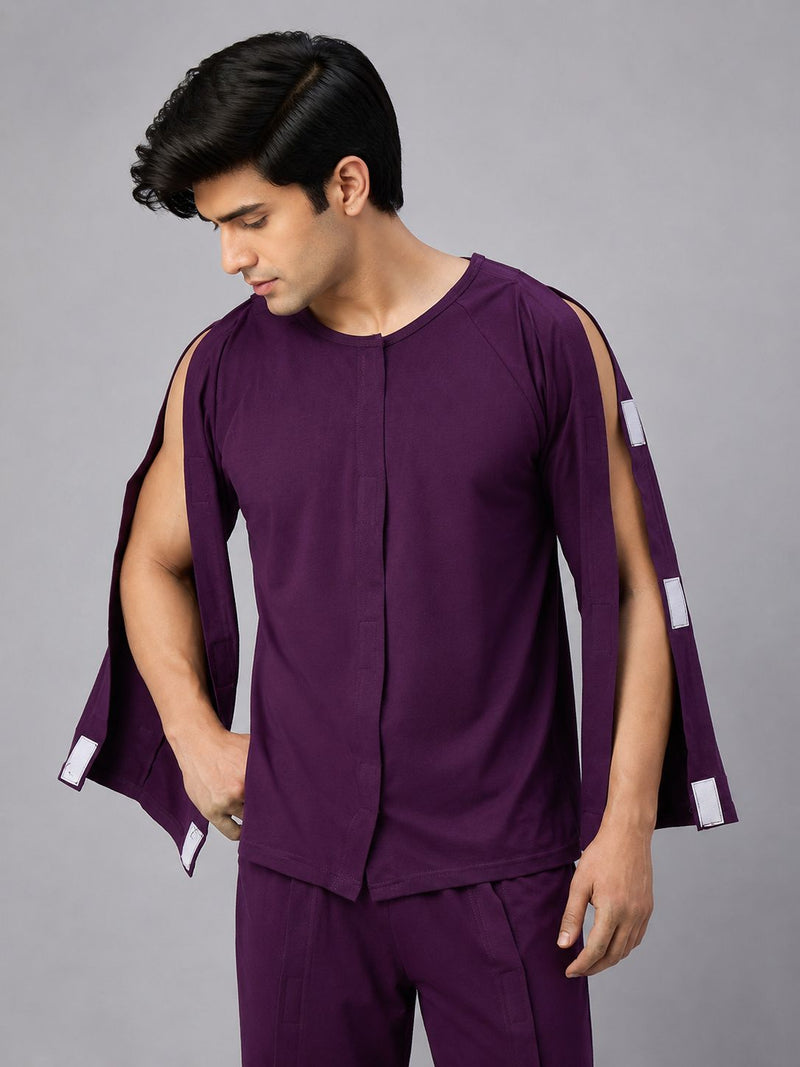 Dual sleeve opening design for easy dressing 