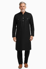 Premium Thermal Pathani Kurta & Pajama Set With Soft Fleece Lining