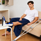HAXOR men's tear away pants with side zipper for orthopedic boot and crutch use