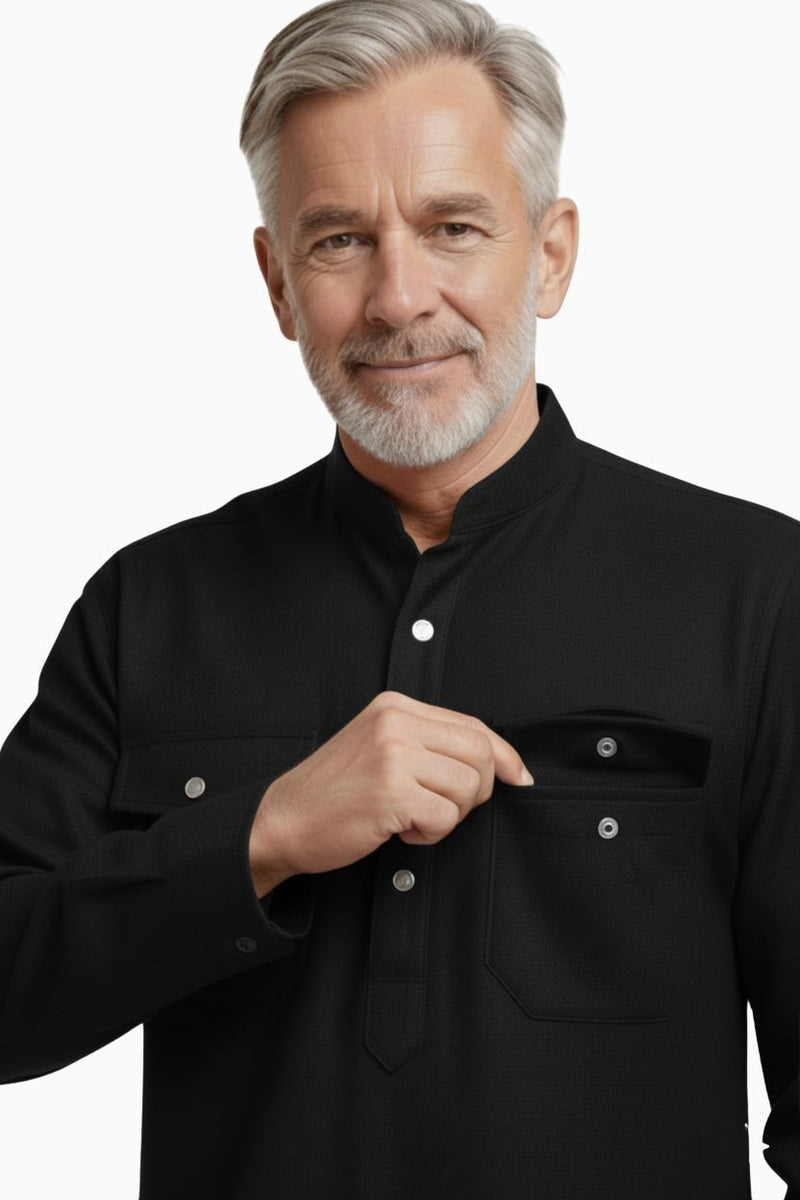 Premium Thermal Pathani Kurta & Pajama Set With Soft Fleece Lining