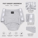 HAXOR Women's Adaptive Velcro Underwear featuring side opening design, breathable cotton fabric, elastic waistband and adjustable Velcro fasteners