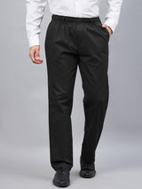 Dark Black Velcro Trouser