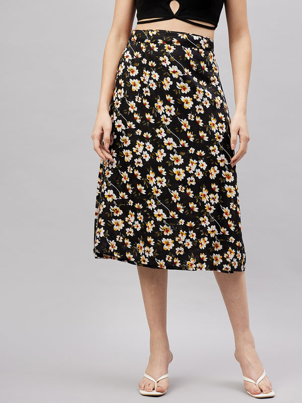 Printed Warp Skirts for Women