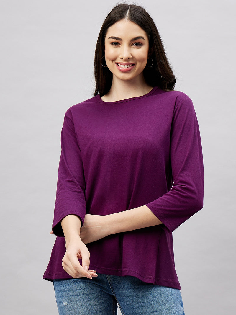 Length Sleeve Plain Adaptive Top