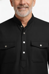 Premium Thermal Pathani Kurta & Pajama Set With Soft Fleece Lining