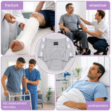 HAXOR Men's Grey Post Surgery Adaptive Velcro Underwear | Side Opening Cotton Briefs