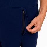 Front Urination Zip on HAXOR Men's Navy Blue Jumpsuit