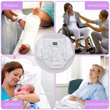 HAXOR Women's White Adaptive Velcro Underwear for C-Section Recovery, Fracture Care, Wheelchair Users and Post Surgery Recovery