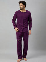 HAXOR Men's Post Surgery Recovery Velcro T-Shirt & Trouser Set