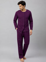 HAXOR Men's Post Surgery Recovery Velcro T-Shirt & Trouser Set