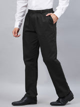 Dark Black Velcro Trouser