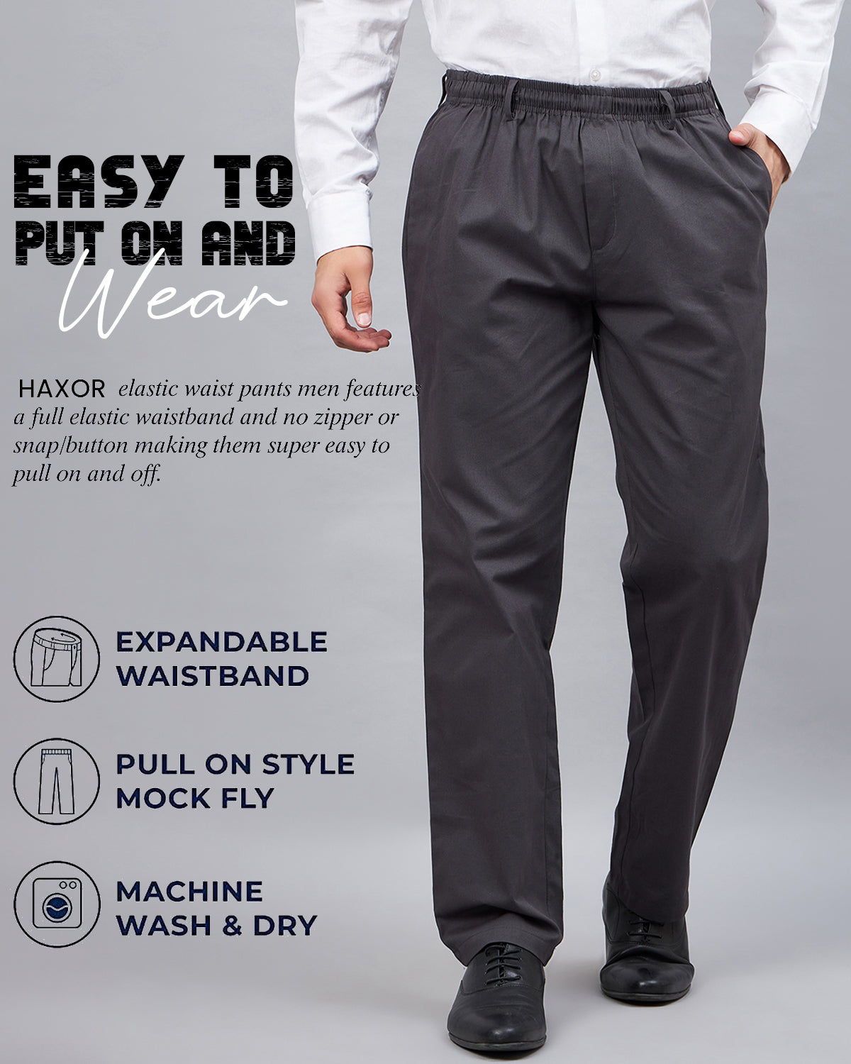 Elasticated waist pants discount