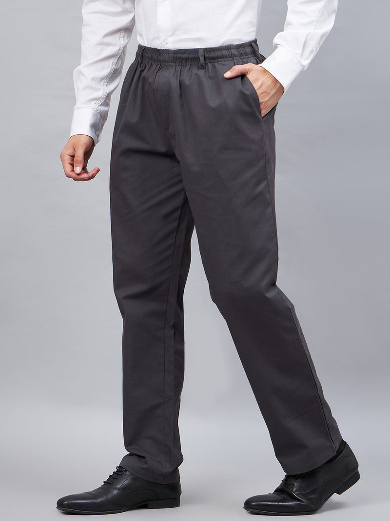 Buy Haxor Men's Grey Elastic Waist Pants for Seniors Online – HAXOR